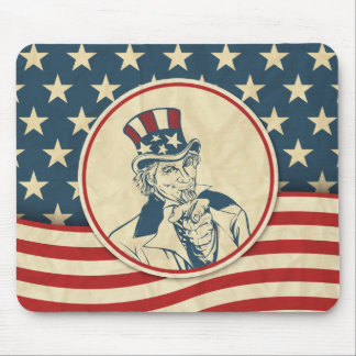 Rustic Americana farbror Sam Patriotic Musmatta