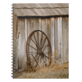 Rustic Americana Wagon Wheel på gamla Shore Anteckningsbok