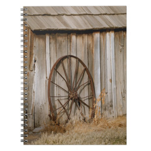 Rustic Americana Wagon Wheel på gamla Shore Anteckningsbok