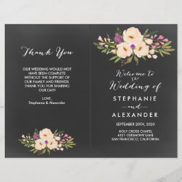 Rustic Anemones Chalkboard