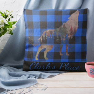 Rustic Anpassningsbar Blue Buffalo Play Varg Wilde Kudde