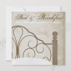 Rustic Antique Bed and Breakfast-inbjudningar Inbjudningar