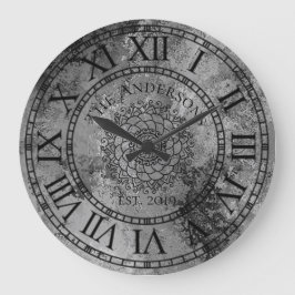 Rustic Antique Shabby chic Vintage Roman Numeral Stor Klocka