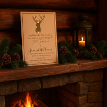 Rustic Antler Blommigt Bröllop Boho Land