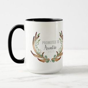 Rustic Antler & Greenery befordrad till Auntie Mugg