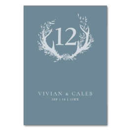 Rustic Antlers med Blommigt andedräkt | BRÖLLOP Bordsnummer