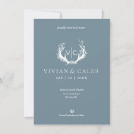 Rustic Antlers med Blommigt andedräkt | BRÖLLOP Spara Datumet