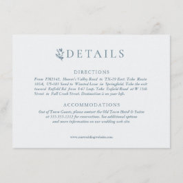 Rustic Antlers med Blommigt andedräkt | BRÖLLOP Tilläggskort