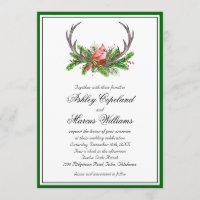 Rustic Antlers och kardinal Bröllop