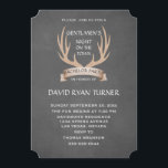 Rustic Antlers Ribbon Chalk Bachelor Party Inbjuda Inbjudningar<br><div class="desc">Rustiska vattenfärgskantrar och bandesign på en svart bakgrund av krita. Gentlmen's Natt på Town för att fira brudgummen. Använda Anpassa verktyg om du vill lägga till din information. Mer information finns i min Bachelor Party-samling.</div>