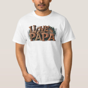 *~* Rustic AP86 I KÄRLEK You PAPPA Far Gift T Shirt