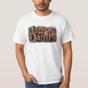 *~* Rustic AP86 KÄRLEK DU DADDY Far Gift T Shirt