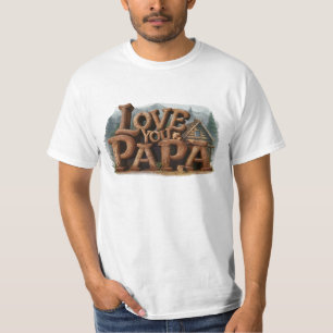 *~* Rustic AP86 KÄRLEK PAPPA Fars dag T Shirt