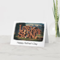*~* Rustic AP86 Photo 3-D Son - Fars dag Card