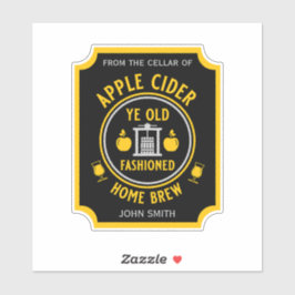 Rustic Apple Cider Personlig Klistermärken
