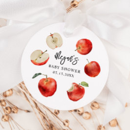 Rustic Apple Gender Neutral Baby Shower Gåvor Etiketter