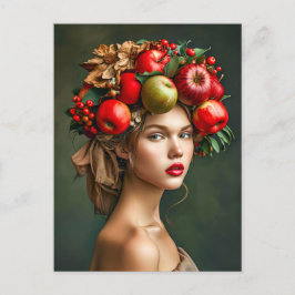 Rustic Apple och Cherry Dam Helg Vykort