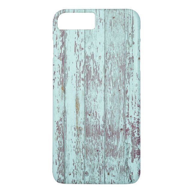 Rustic Aqua Barn Wood Case-Mate iPhone Skal (Baksida)