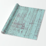 Rustic Aqua Barn Wood Presentpapper<br><div class="desc">Rustic Aqua Barn Wood-emballering papper. Unik utformning av chic med nöt barlträ i akvarier. Se mer i vår affär,  The Unusual. Länk nedan:</div>