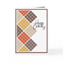 Rustic Arabesque Birthday Card