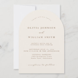 Rustic Arch Wedding Invitation Inbjudningar