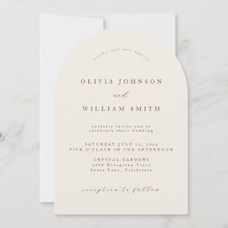 Rustic Arch Wedding Invitation Inbjudningar