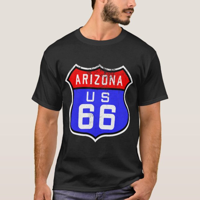 Rustic Arizona Route 66 T Shirt (Framsida)