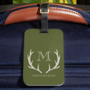Rustic Army Grönt Antler Anpassningsbar Marskalkar Bagagebricka