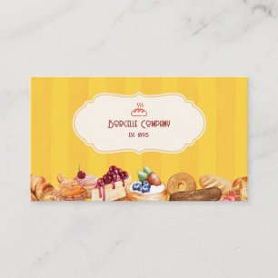 Rustic Artisan Bakery Vintage Visitkort