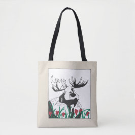 Rustic Artistic Wildblommor Moose Tygkasse