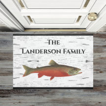 Rustic Aspen Bark Trout-fisket Sjö House