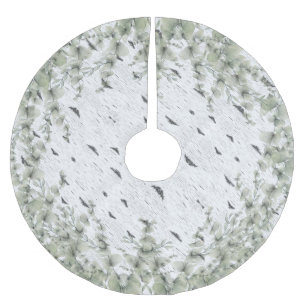 Rustic Aspen Bark Wood och Eucalyptus Julgransmatta Borstad Polyester