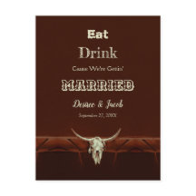 Rustic Ät Drick Gift Vig Bullskalle