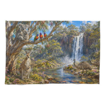 Rustic Australian Wildlife & Waterfall Kitchen
