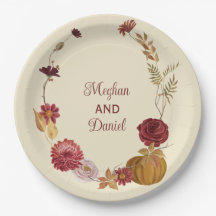 Rustic Autumn Blommigt Pumpkin Bröllop