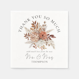 Rustic Autumn Blommigts New Mr. Tack Pappersservett