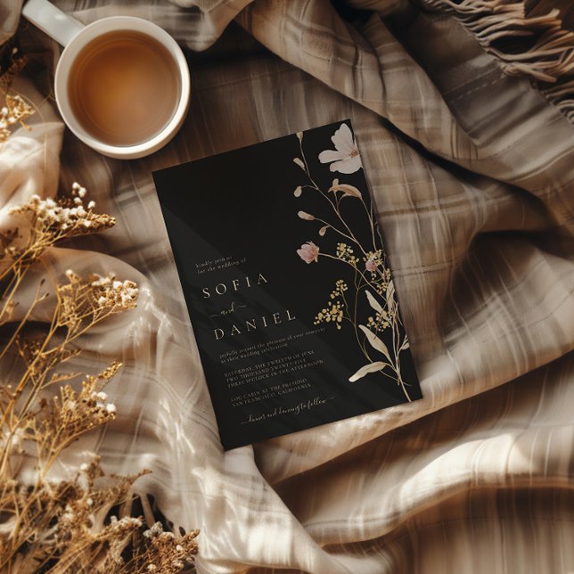 Rustic Autumn Boho Watercolor Bröllop Inbjudningar (Skapare uppladdad)