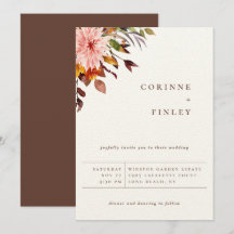 Rustic Autumn Bouquet Bröllop