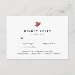 Rustic Autumn Bröllop OSA | Vattenfärgsfall Tilläggskort