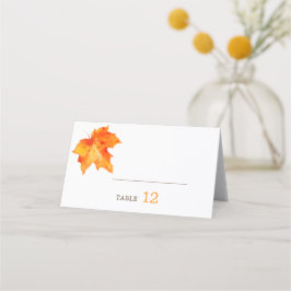 Rustic Autumn Fall i Kärlek Bröllop Placeringskort