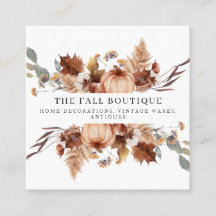 Rustic Autumn Fall Pumpkin Blommigt Löv Foliage