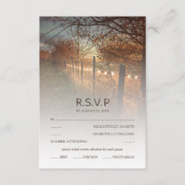 Rustic Autumn Farm Land Fall Wedding OSA Kort