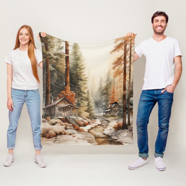 Rustic Autumn Fleecefilt (På plats)