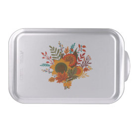 Rustic Autumn Flowers Bakform