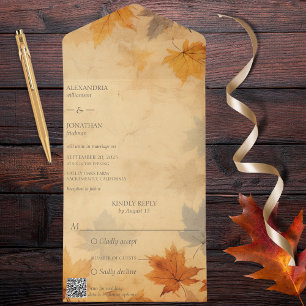 Rustic Autumn Foliage QR-kod