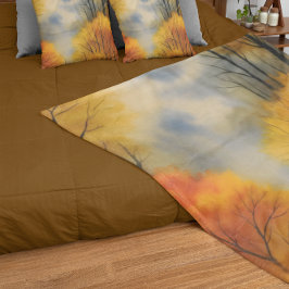 Rustic Autumn Forest - Fall Watercolor