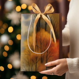 Rustic Autumn Forest - Fall Watercolor