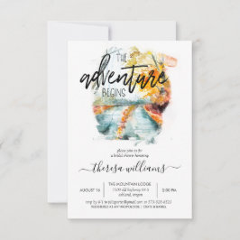 Rustic Autumn Forest | INBJUDNINGSKORT FÖR MÖHIPPA