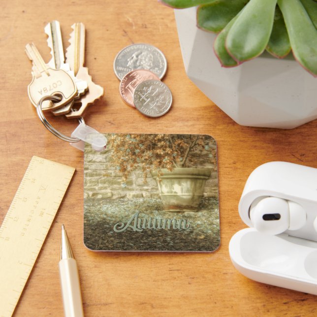 Rustic Autumn Garden Nyckelring (Skrivbord)