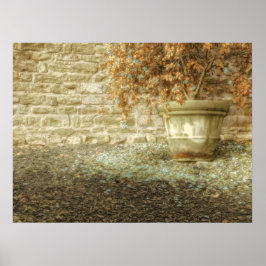Rustic Autumn Garden Poster